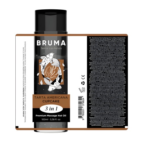 Bruma Premium Massage Oil Heat Effect American Pie Flavor 3 in 1 - 100ml
