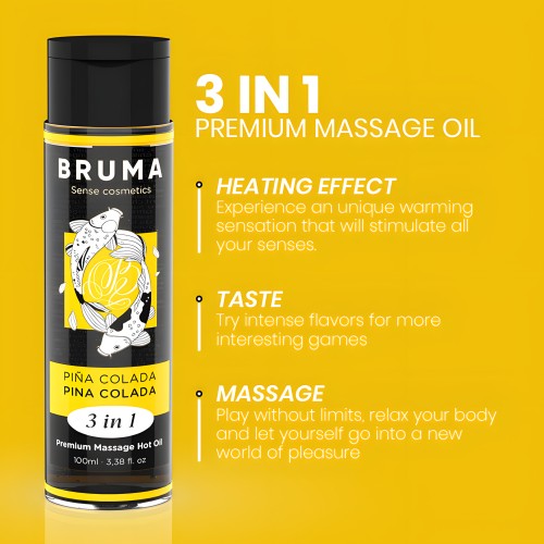 Premium Massage Oil Heat Effect Pineapple Colada