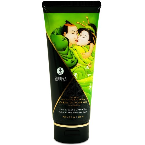 Shunga - Crema Masaje Pera & Té Verde 200 Ml