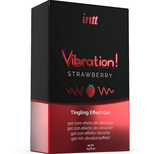 Intt Intimate Stimulating Gel Vibrator Liquid Strawberry 15ml