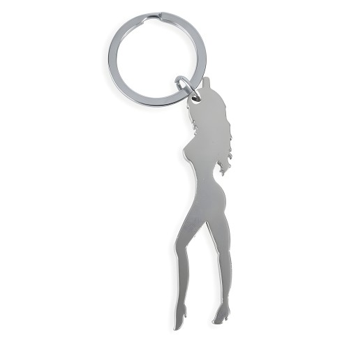 Diablo Picante Silver Woman Keychain