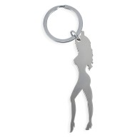 Diablo Picante Silver Woman Keychain