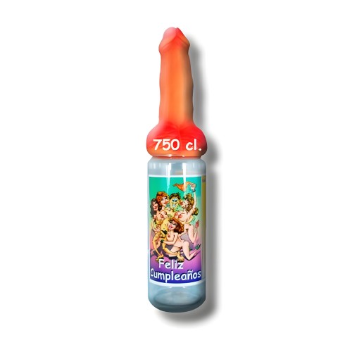 Biberón Pene Cumpleaños Diablo Picante 750ml