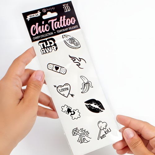 Secret Play 10 Temporary Tattoos