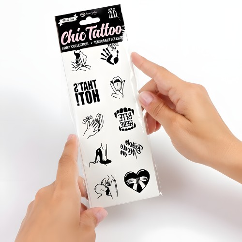 Secret Play - Kinky Collection Temporary Tattoos