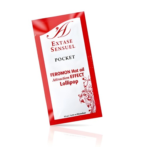 Aceite Masaje Efecto Calor Feromonas Piruleta 10 Ml - Extase Sensual