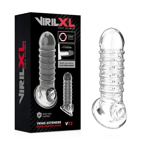 Virilxl Transparent Penis Extension Sleeve V15
