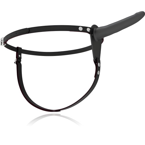 Fetish Submissive Harness - Black Silicone 15 Cm