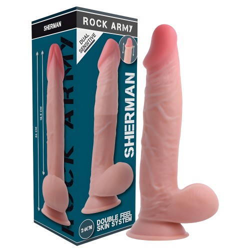 Rockarmy - Arnés + Dual Density Sherman Dildo Realista - Rock Army