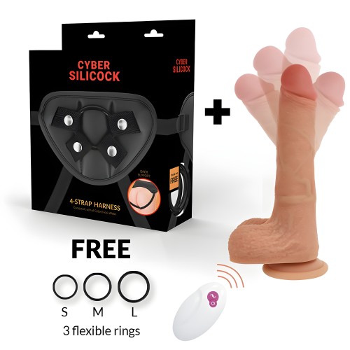 Cyber Silicock Liquid Silicone Harness with Remote Control