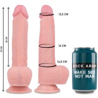 Vibrador Silicona Líquida Premium Rock Army