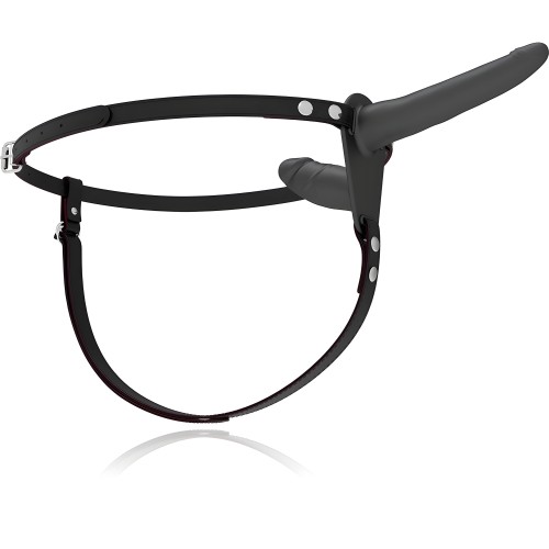 Fetish Submissive Harness Double Penetration Vibrator