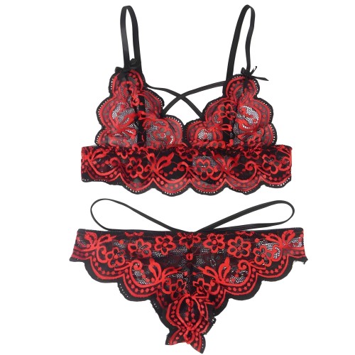 Subblime - Two-Piece Lace Top and Panties L/XL