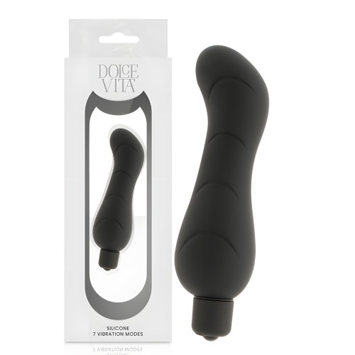 Dolce Vita G-Spot Silicone Vibrator Black