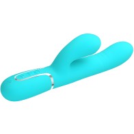 Pretty Love G-Spot Multifunction Vibrator Aqua Green