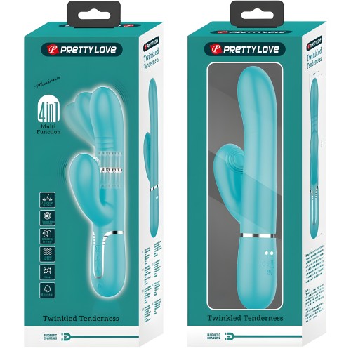Pretty Love G-Spot Multifunction Vibrator Aqua Green