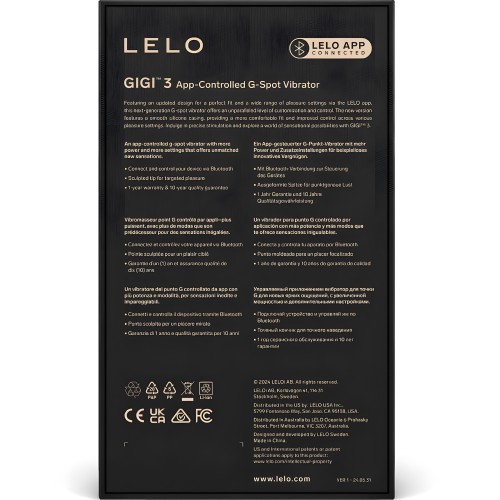 Lelo Gigi™ 3 Vibrador Punto G Rosa