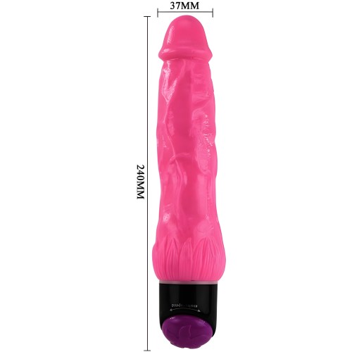 Vibrador Realístico Colorido - 24 cm