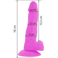 Diversia - Dildo Realístico Flexible Con Vibración Lila