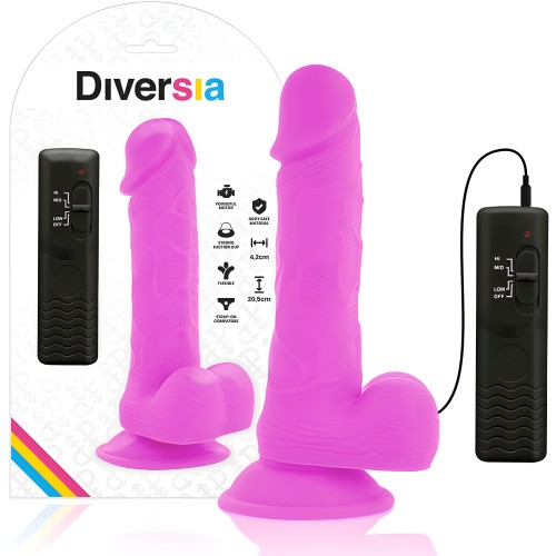 Flexible Realistic Vibrator Purple 20.5 cm