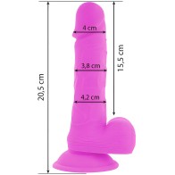 Flexible Realistic Vibrator Purple 20.5 cm