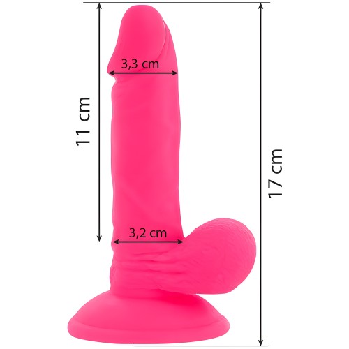 Dildo Realístico Flexible Con Vibración Rosa