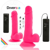 Dildo Realístico Flexible Con Vibración Rosa