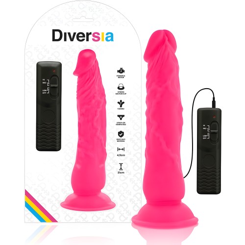 Dildo Realístico Flexible Con Vibración Rosa