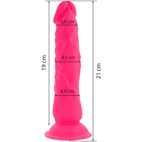 Dildo Realístico Flexible Con Vibración Rosa