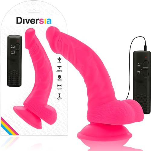 Diversia - Realistic Flexible Vibrator Pink 21.5 Cm