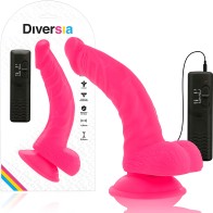 - Dildo Realístico Flexible Con Vibración Rosa 21.5 Cm