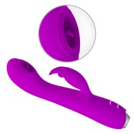 Pretty Love - Rachel Vibrador Recargable Con Ondas Estimuladoras Morado