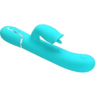 Pretty Love Rabbit Vibrator with Licking Green