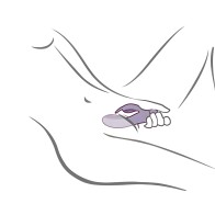 Rocks-Off - Glo- Girl Vibrador Rabbit Morado