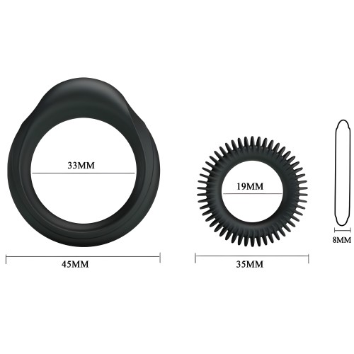 Baile Manhood Silicone Ring Kit - Enhanced Pleasure