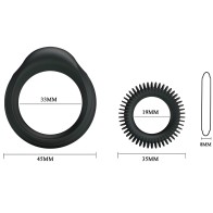Baile Manhood Silicone Ring Kit - Enhanced Pleasure