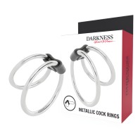 Darkness - Anilla Metal Doble Para Hombres Pene