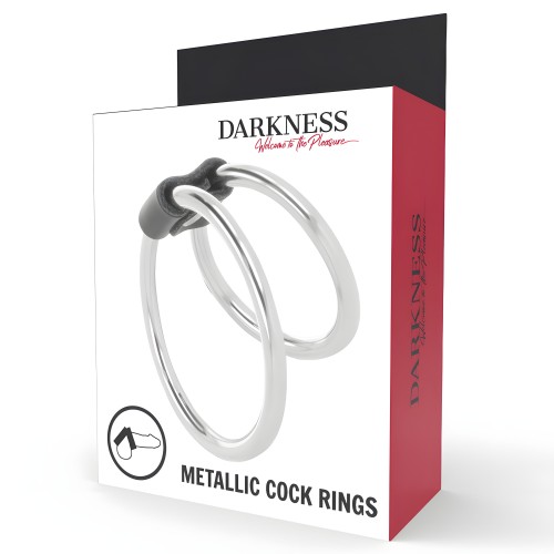 Darkness - Anilla Metal Doble Para Hombres Pene