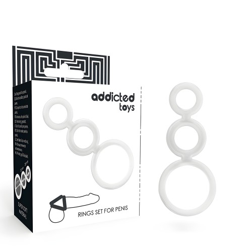 Addicted Toys Set Anillos Clear