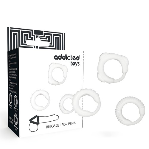 - Set 3 Anillos Pene Clear