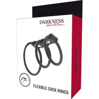 Darkness - Set of 3 Flexible Penis Rings | Darkness Bondage