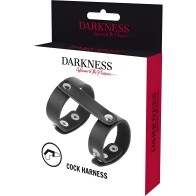 Darkness Adjustable Cock and Ball Ring