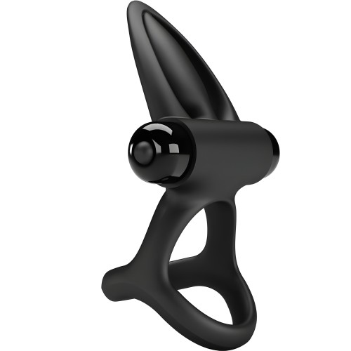 Pretty Love Vibrating Cock Ring - Black Silicone