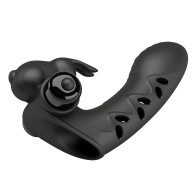 Pretty Love Vance Finger Vibrator Sleeve - Black Rabbit