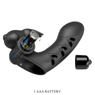 Pretty Love Vance Finger Vibrator Sleeve - Black Rabbit