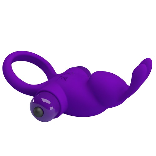 Pretty Love Vibrating Ring for Penis Purple
