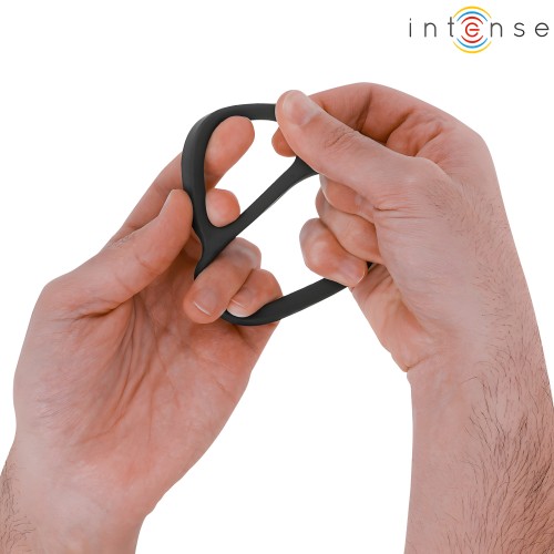 Intense - Bobby Anillo Doble Para Pene Silicona Negro