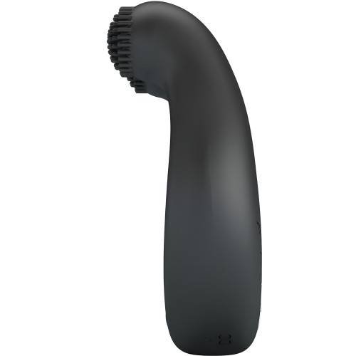 - Dahlia Anillo Vibrador + Estimulador De Clítois 12 Vibraciones Negro