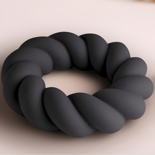 Rocks- Off - Twist Anillo Masturbador Silicona Negro