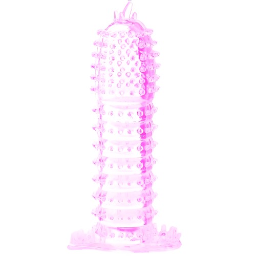 Baile Funda Para Pene Con Puntos Estimulantes Rosa 14 Cm